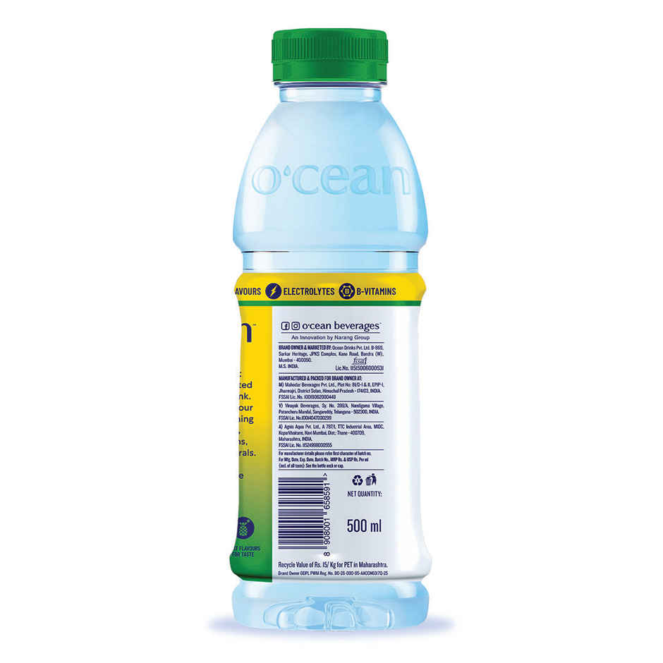 O'cean Fruit Water Tropic Pineapple Vitamin & Electrolyte Hydration