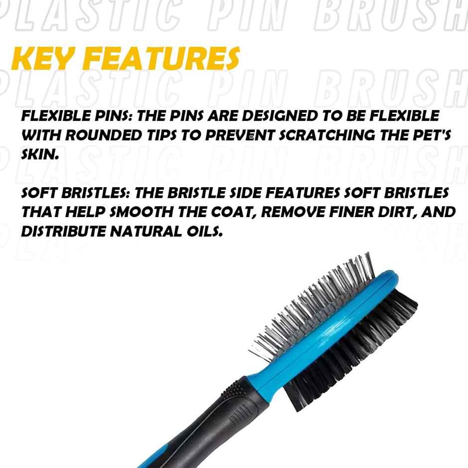 Nootie Furrtoolz Premium Plastic Pin Brush - L