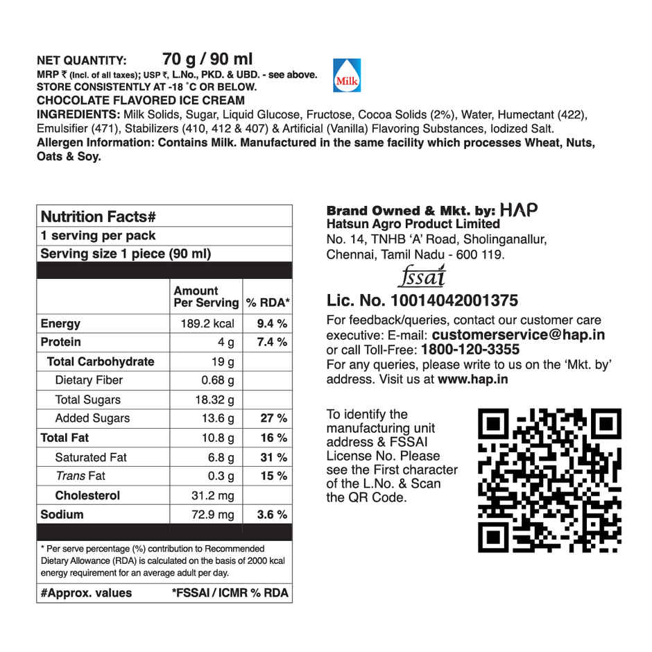 Arun Chocolate Ice cream Shake Combo 