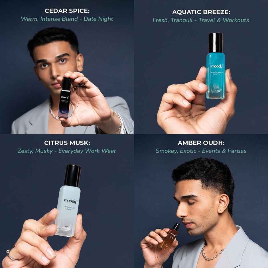 Moody Perfume Gift Set Of 4 For Men