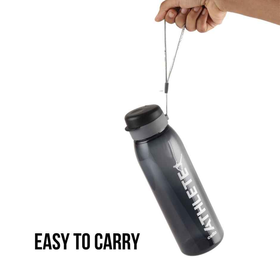 Cello Athlete Bottle With Flip Top Lid | 800 ml | Set of 4 | Colour May Vary