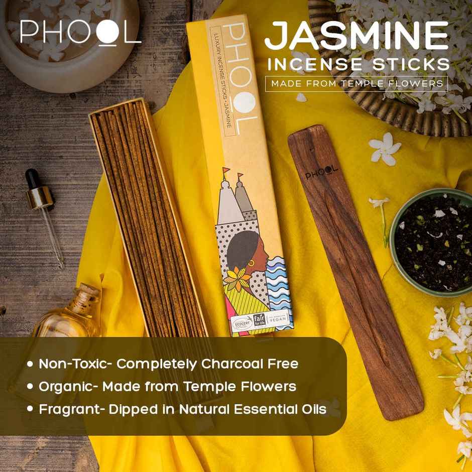 Phool Jasmine Agarbatti | 100% Natural Certified Incense Sticks