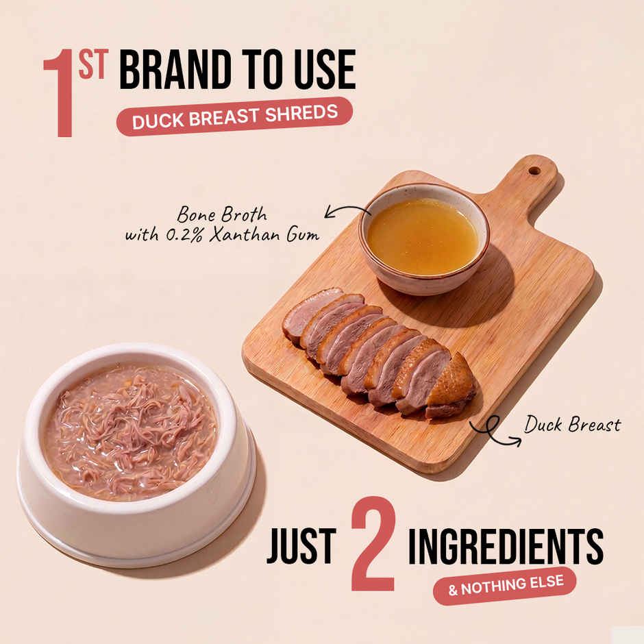 Zoomies Wet Stuff Lite - Duck Breast in Bone Broth Cat Wet Food