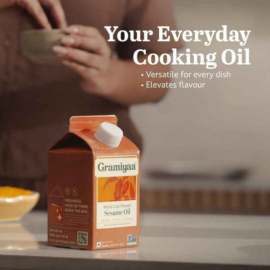 Gramiyaa Sesame Gingelly (Til) Wood Cold Pressed Oil