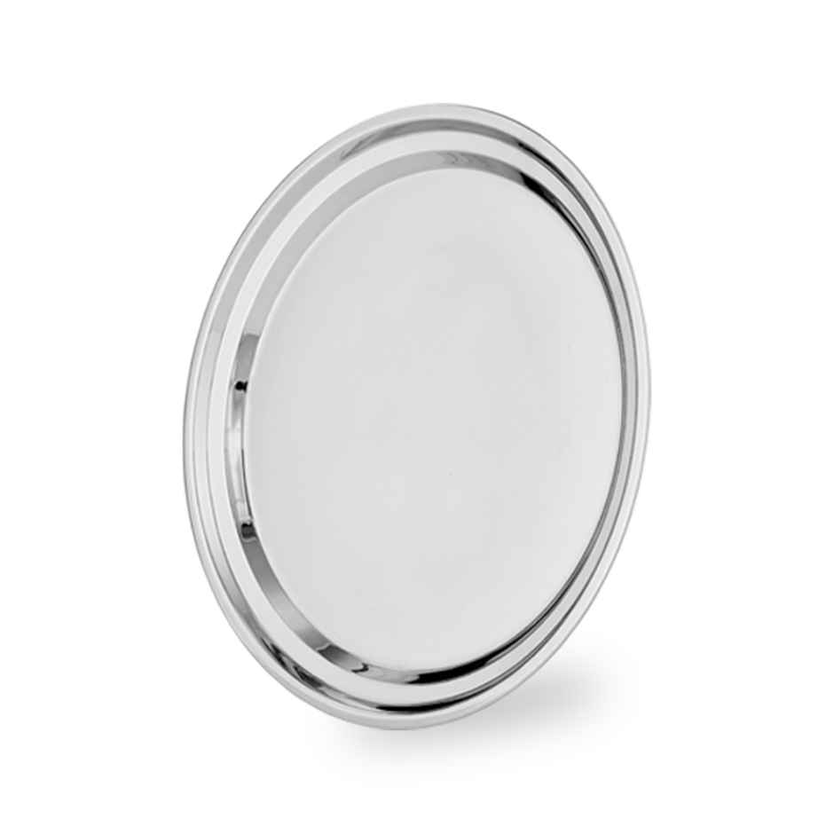 Wonderchef Venice Stainless Steel Plate | Stackable | Food Grade