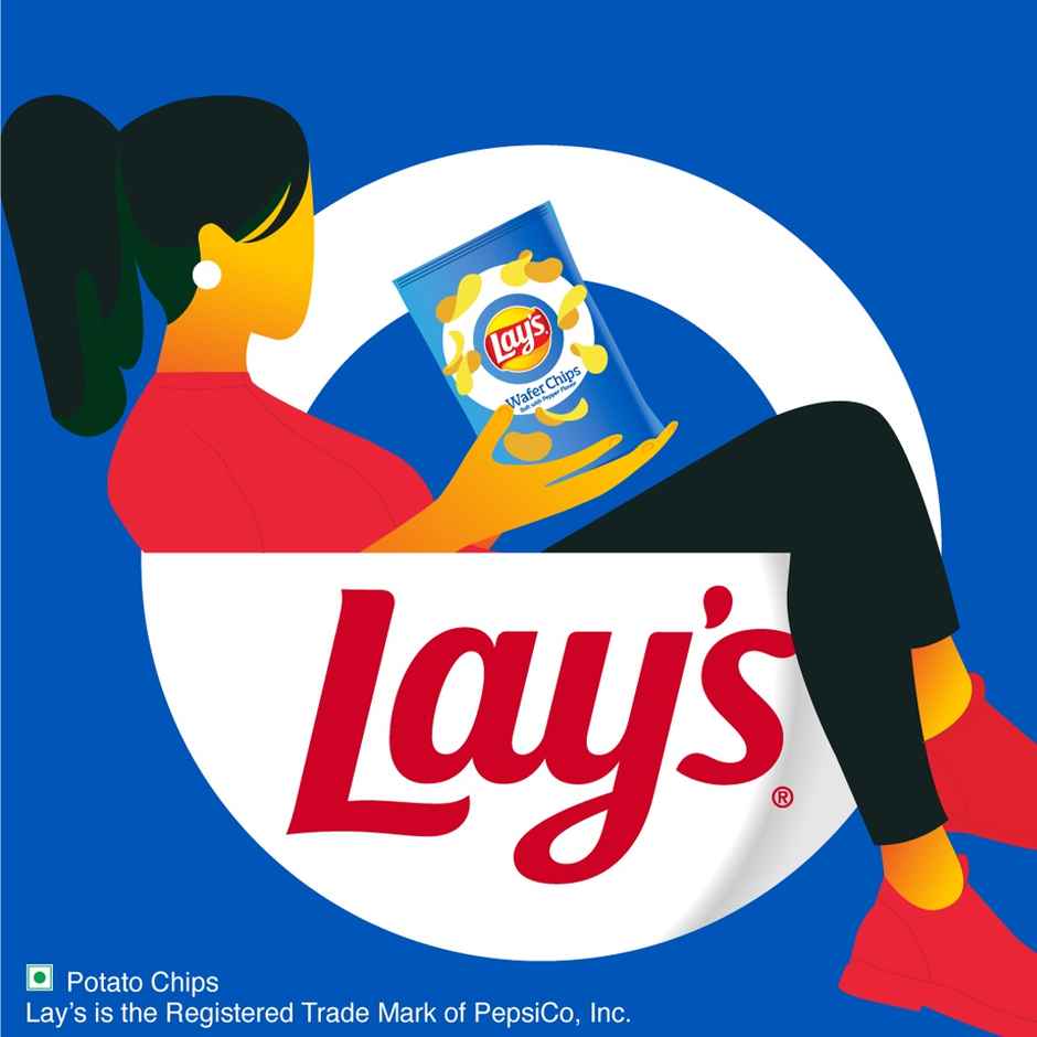 Lay's Potato Chips Wafer style - Salt with Pepper Flavour Combo