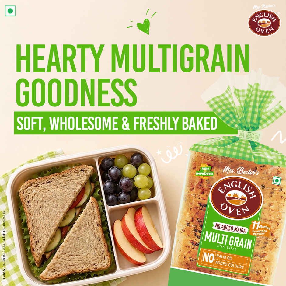 English Oven Zero Maida Multigrain Bread | High Fibre | 11 Grains