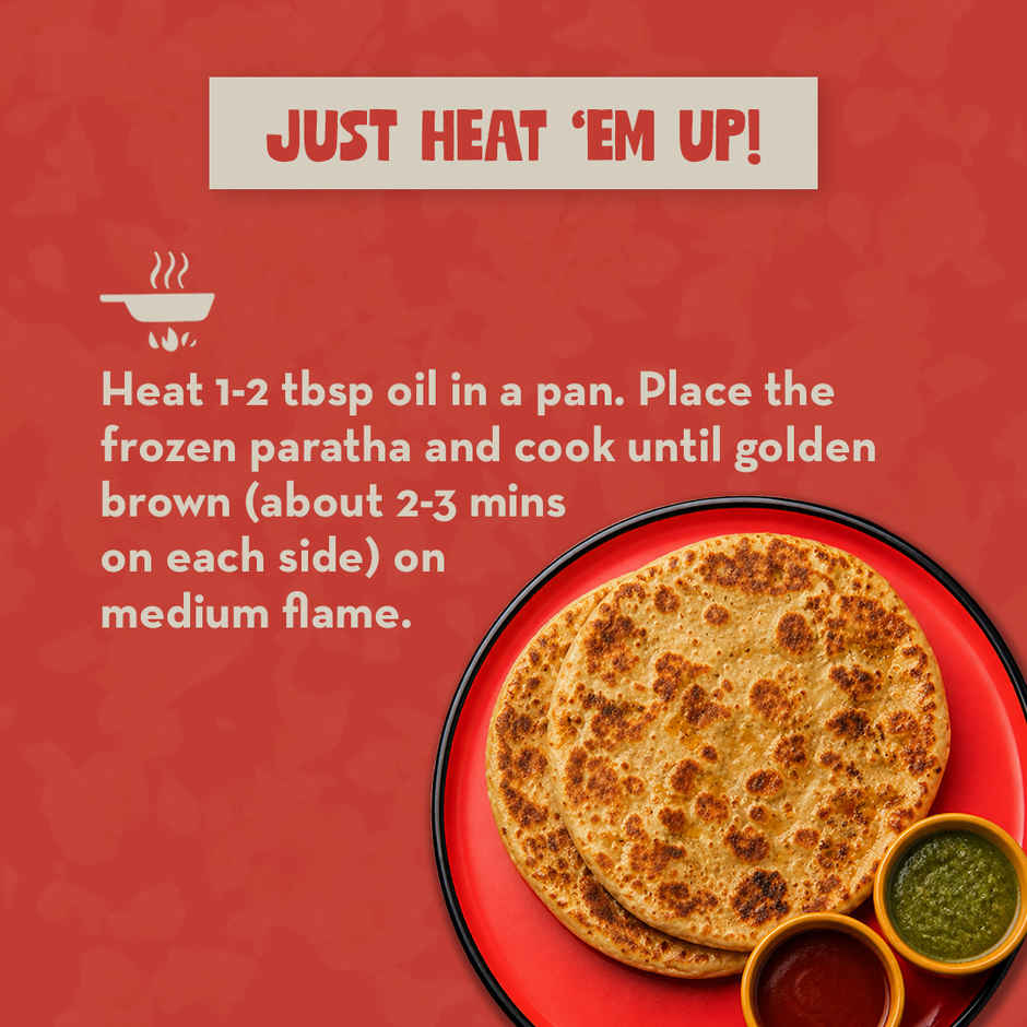 Hello Tempayy Achari Protein Parathas - 32g Protein