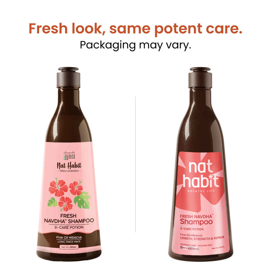Nat Habit Hibiscus Shampoo For Long & Thick Hair Combo