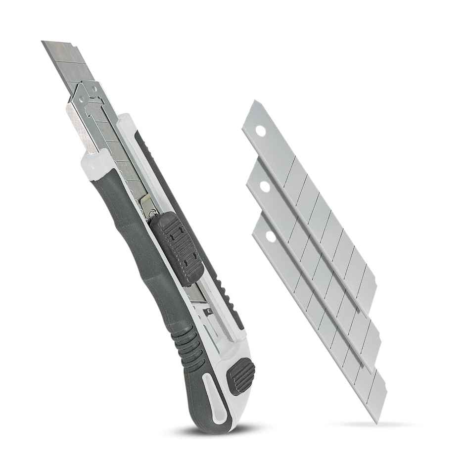 FREEMANS Snap Off Cutter | Self Loading | Bi Material Handle - 18 mm