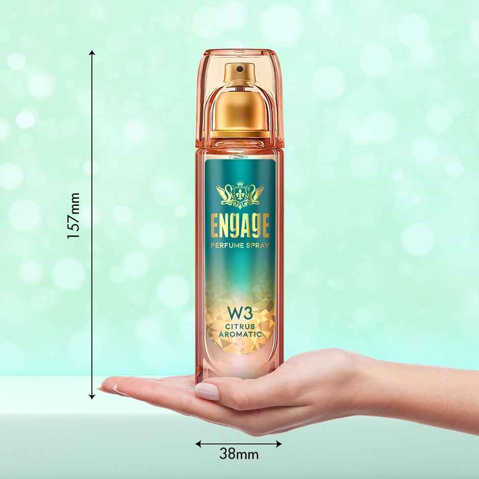 Engage W3 Perfume for Women, Citrus and Floral Fragrance Scent