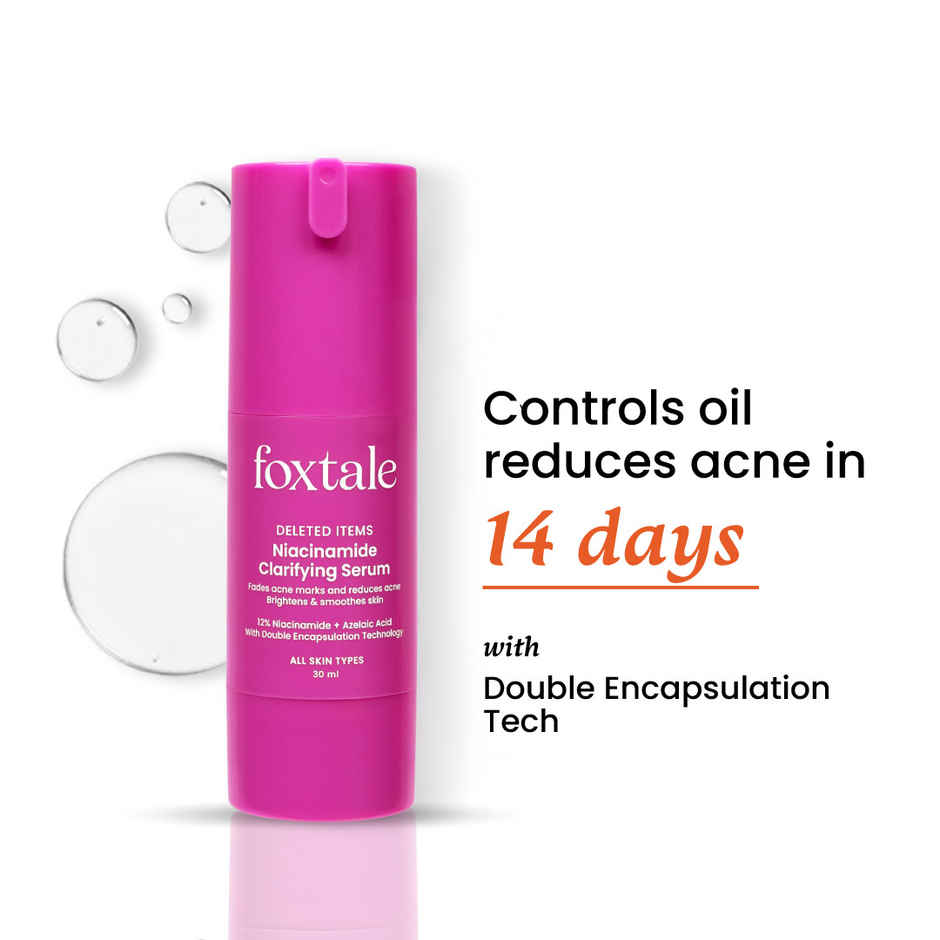 Foxtale 12% Niacinamide Serum with Azelaic Acid for Oil Control & Brightening