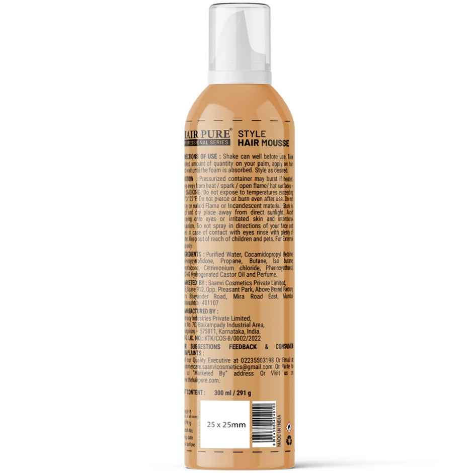 Hair Pure Hair Mousse Extra Hold