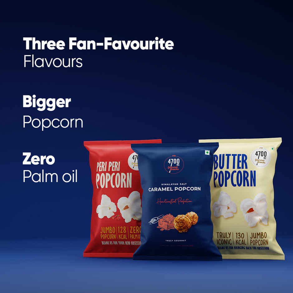4700BC Peri Peri Popcorn Jumbo Pack | Himalayan Salt Caramel & Butter Popcorn