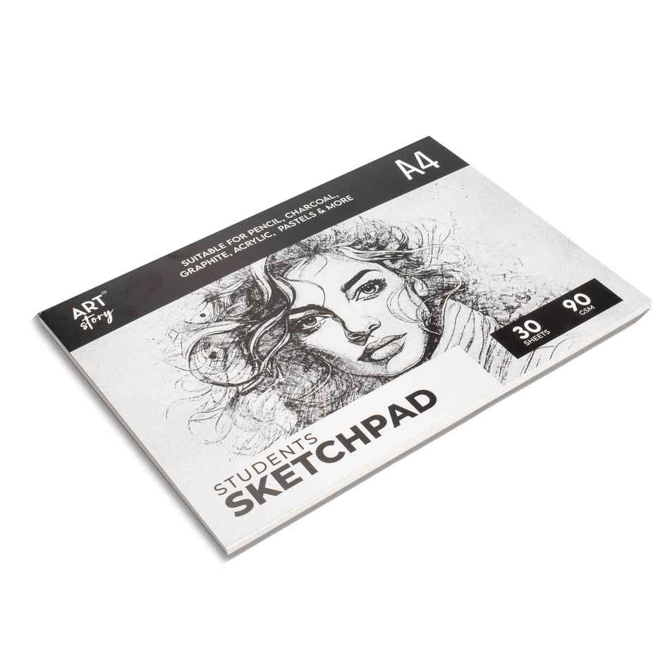 Itsy Bitsy Student Sketch Pad Flap Over Cover Page A4 90gsm 30 Sheets