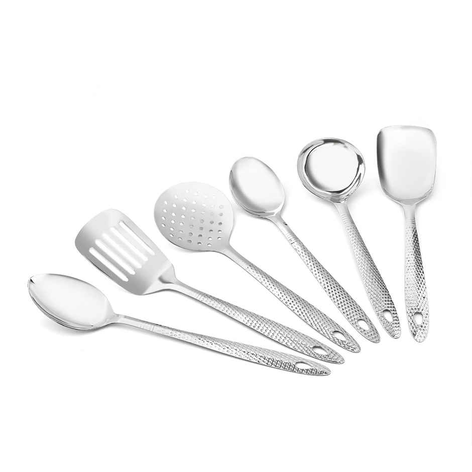 Stainless Steel Designer Serving Spoon (Set Of 6 Serving Spoon)