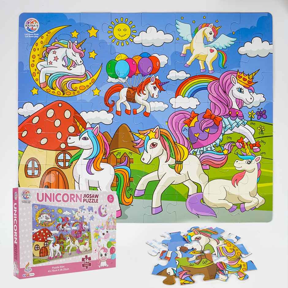 Ratna's Unicorn Jigsaw Puzzle 56 Pcs