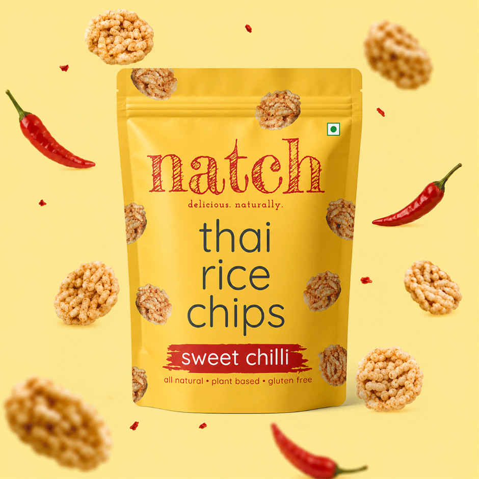 Natch Sweet Chilli Thai Rice Chips | No Palm Oil | Healthy Snacks
