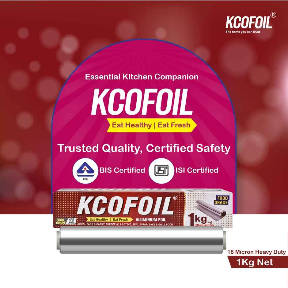 Kcofoil Aluminium Foil 1 kg | 64 m | 18 Micron