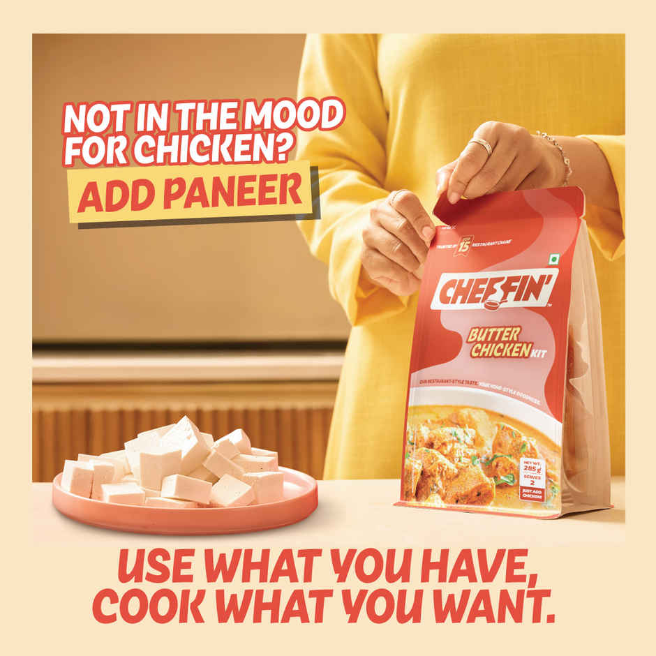 Cheffin' Butter Chicken Masala | Add Fresh Chicken | Serves 2-3 | Ready in 10 Min