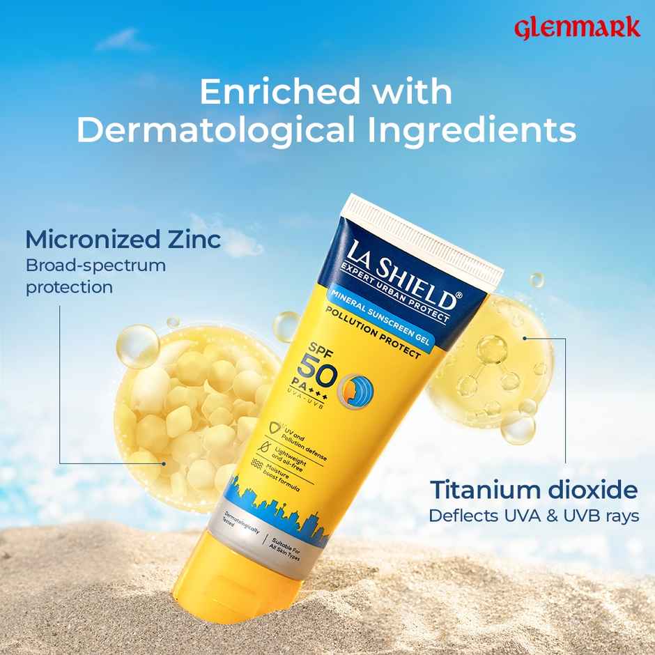 La Shield Pollution Protect Mineral Sunscreen Gel SPF