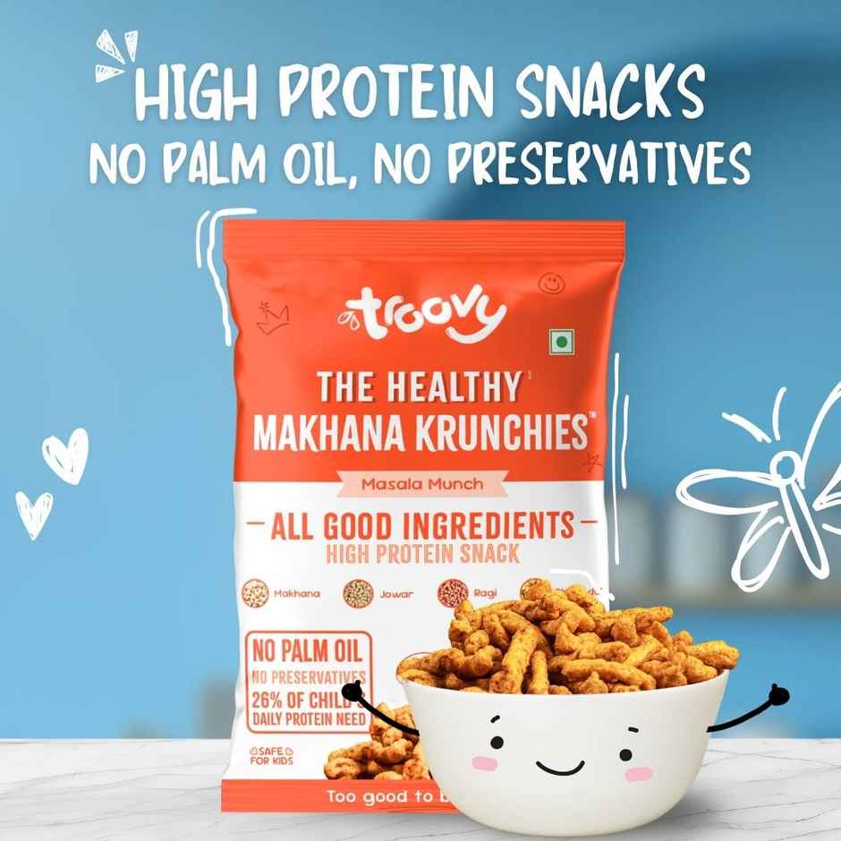 Troovy Healthy Makhana Krunchies | High Protein, No Palm Oil