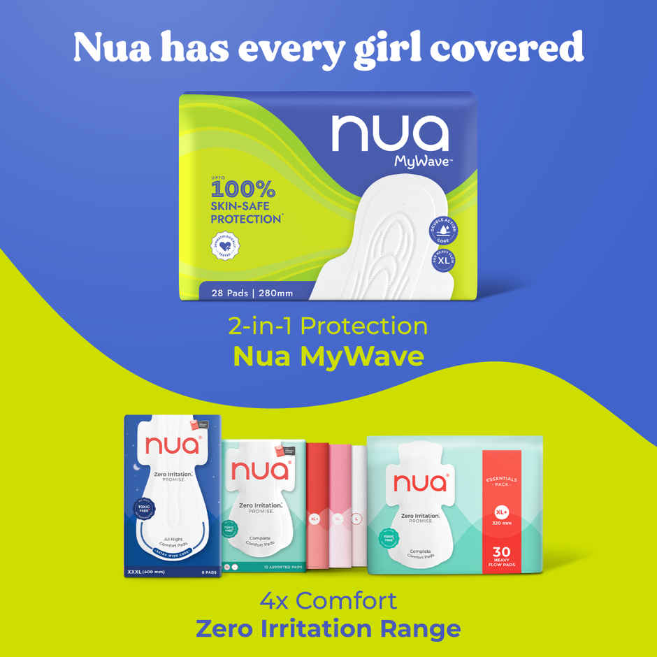 Nua MyWave Sanitary Pads | XL - 280mm