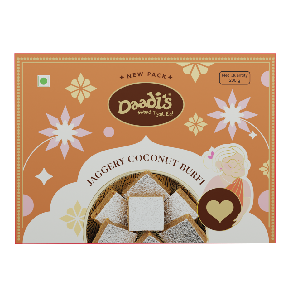Daadi's Jaggery Coconut Burfi Ghee