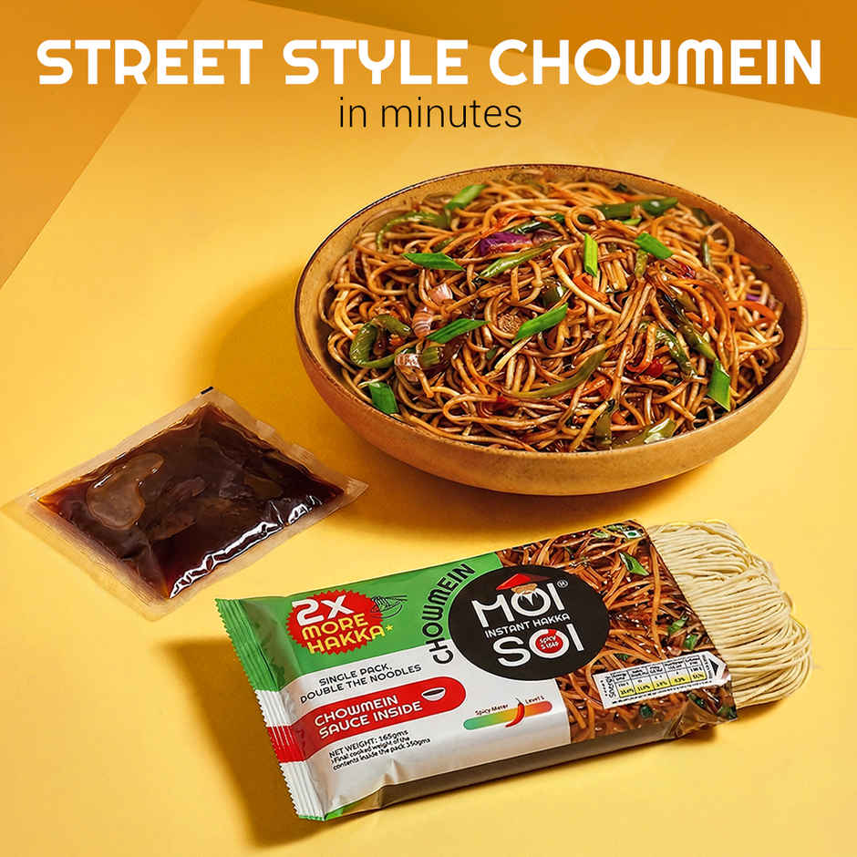 Moi Soi Instant Hakka Noodles - Chowmein Sauce Inside
