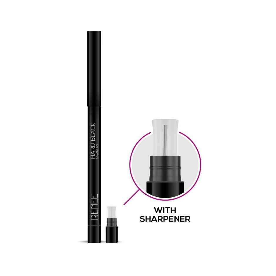 Renee Kajal Pen With Sharpener - Hard Black Pack Of 2