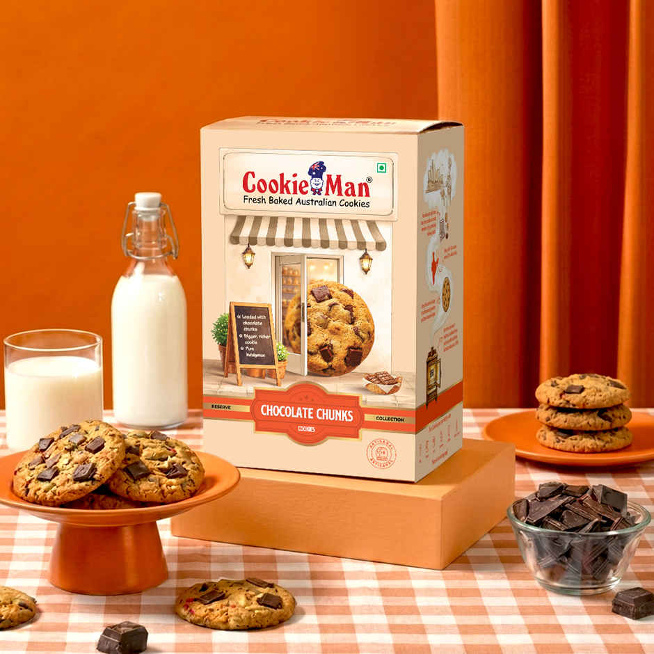 CookieMan Premium Choco Chunk Chocolate Cookies Biscuits