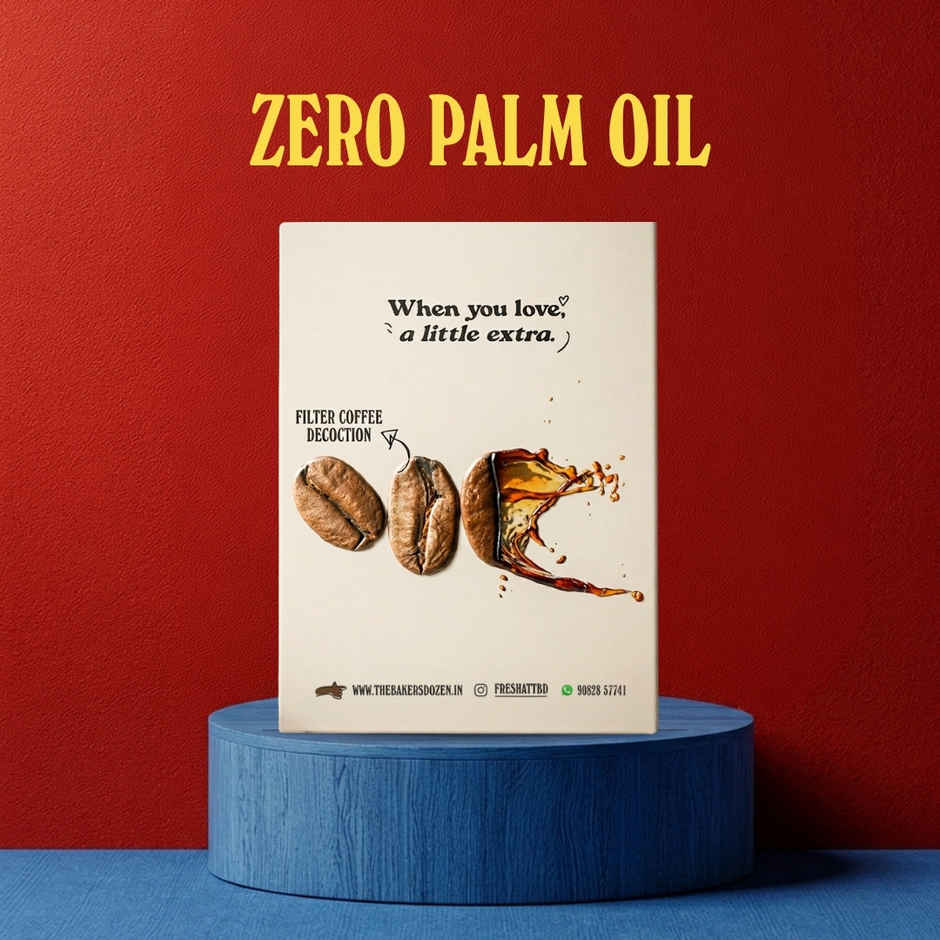 The Baker's Dozen Coffee Cake | Filter Coffee Decoction | Vegan Cake | Tea Cake | Zero Palm Oil