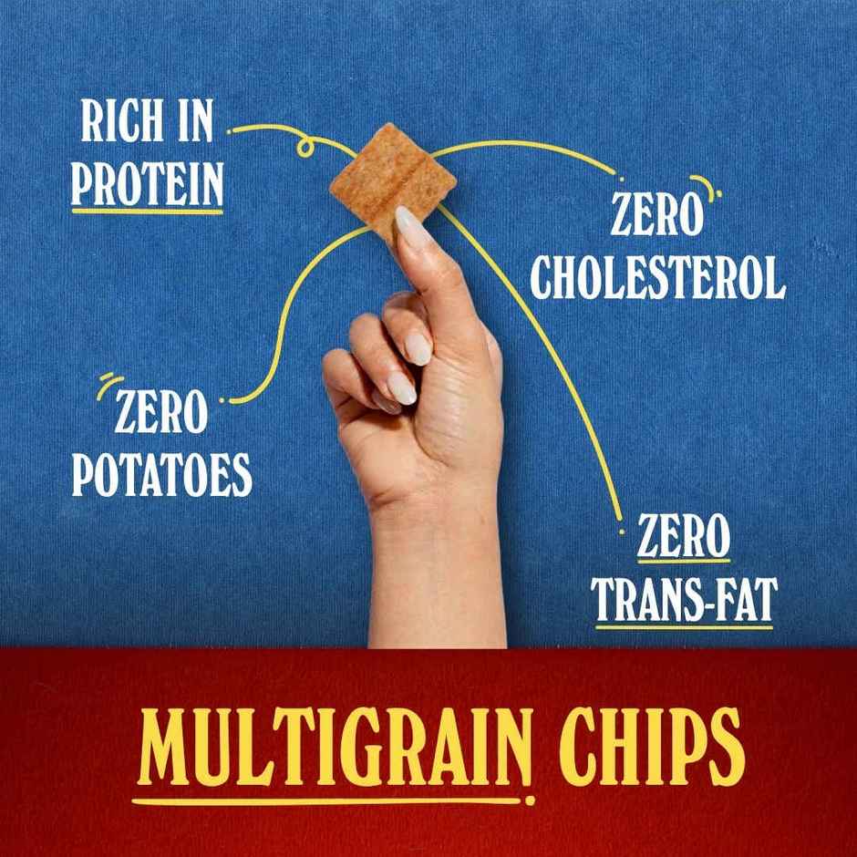 The Baker's Dozen Protein Chips Cheesy Tomato Multigrain | 10g Protein | Baked | Healthy Snacks