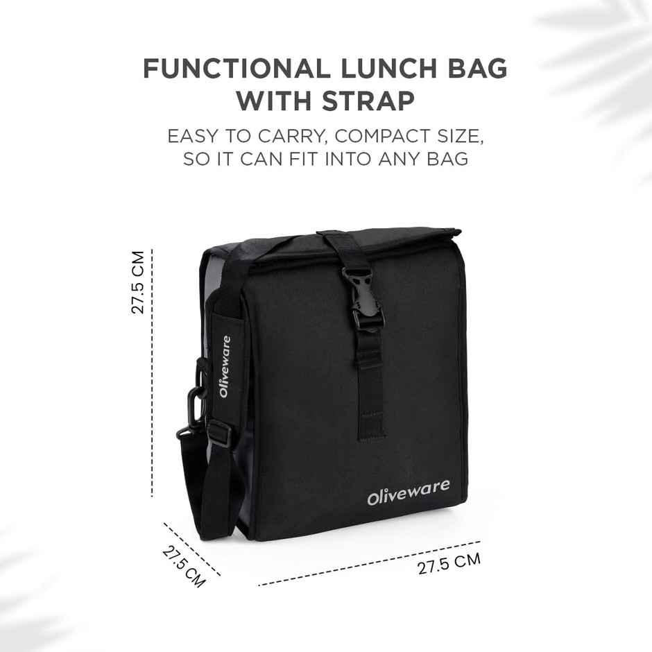 Oliveware Crystal Lunch Box - Black