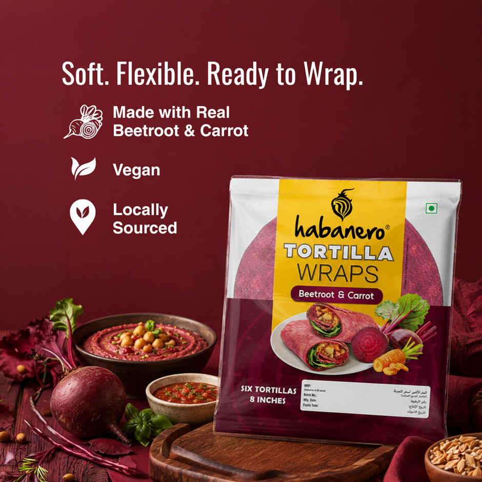 Habanero Beetroot & Carrot Tortilla Wraps