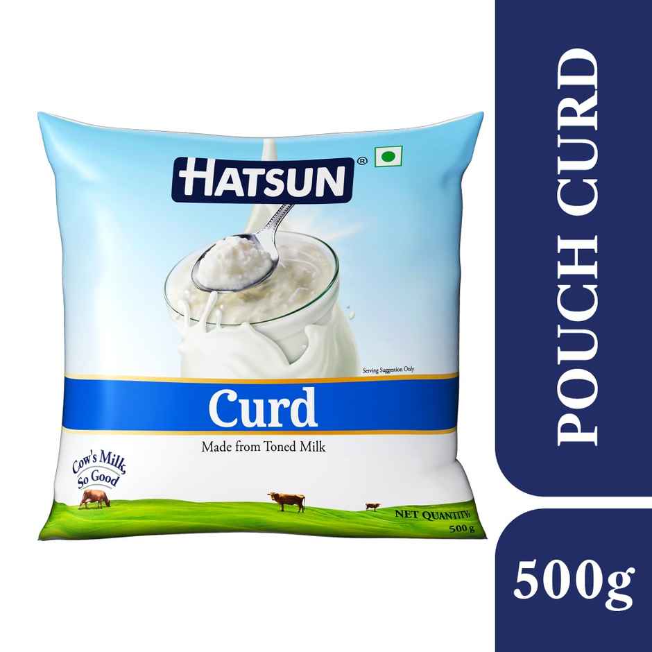 Hatsun Curd Pouch (500g) & Aavin Premium Full Cream Fresh Milk (Pouch) (500ml) & Baidyanath Honey | Zero Added Sugar (50g) & Parrys White Label Sugar (1kg) & Aashirvaad Pure Cow Ghee, Pouch, Rich Aroma (1l) & Farmley Mix Dry Fruits Panchmeva- Almonds, Cashews, Dates, Black Raisins, Green Raisins (405g) Panchamrit Combo