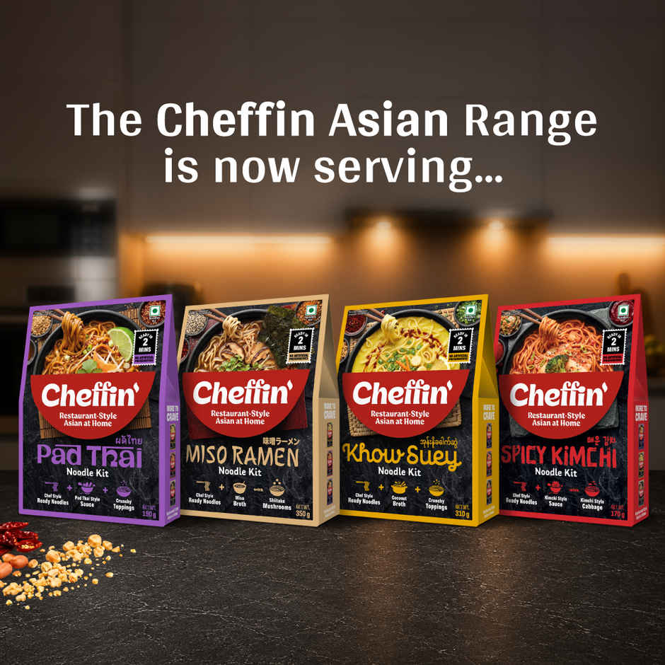 CHEFFIN Miso Ramen Noodle Kit | Miso Broth | Ready in 2 Mins | No Artificial Preservatives