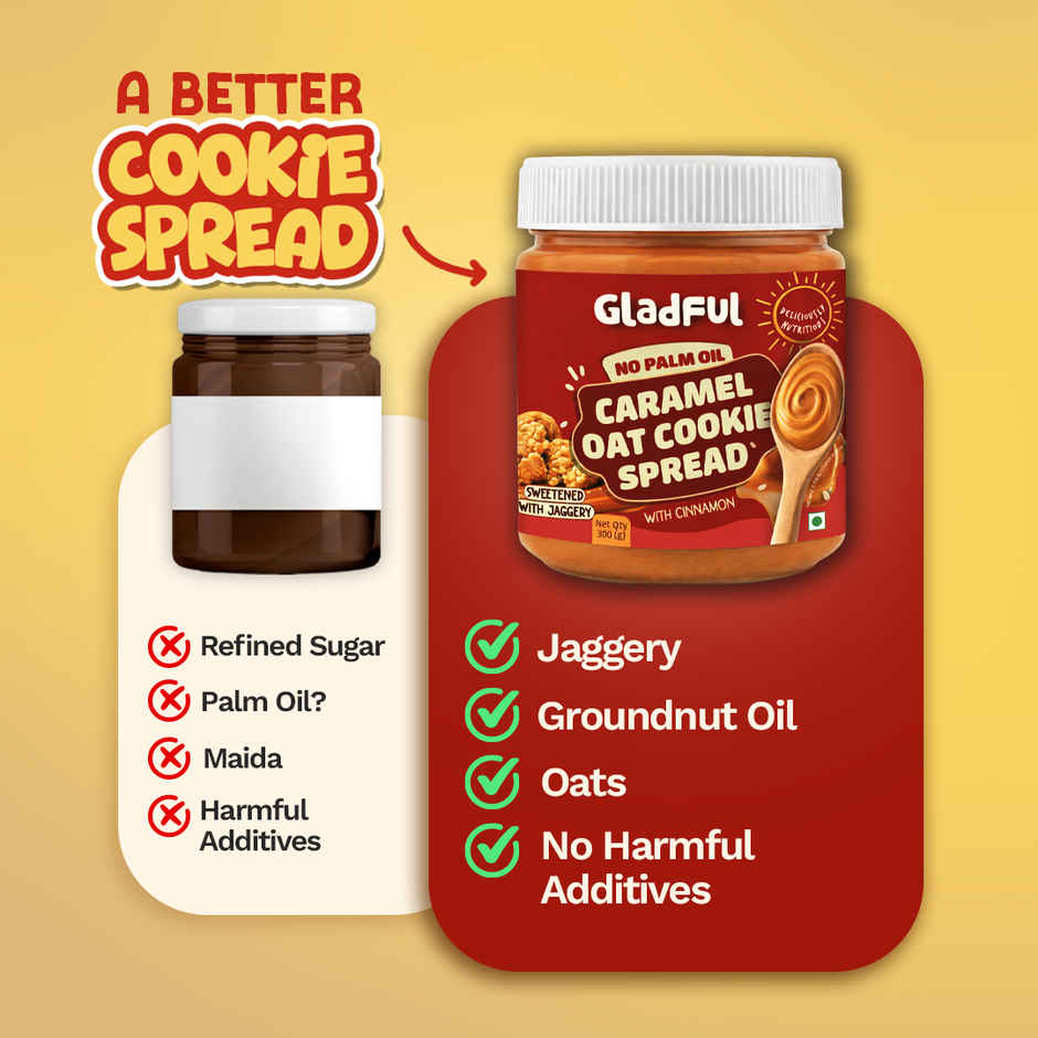 Gladful Caramel Oat Cookie Spread