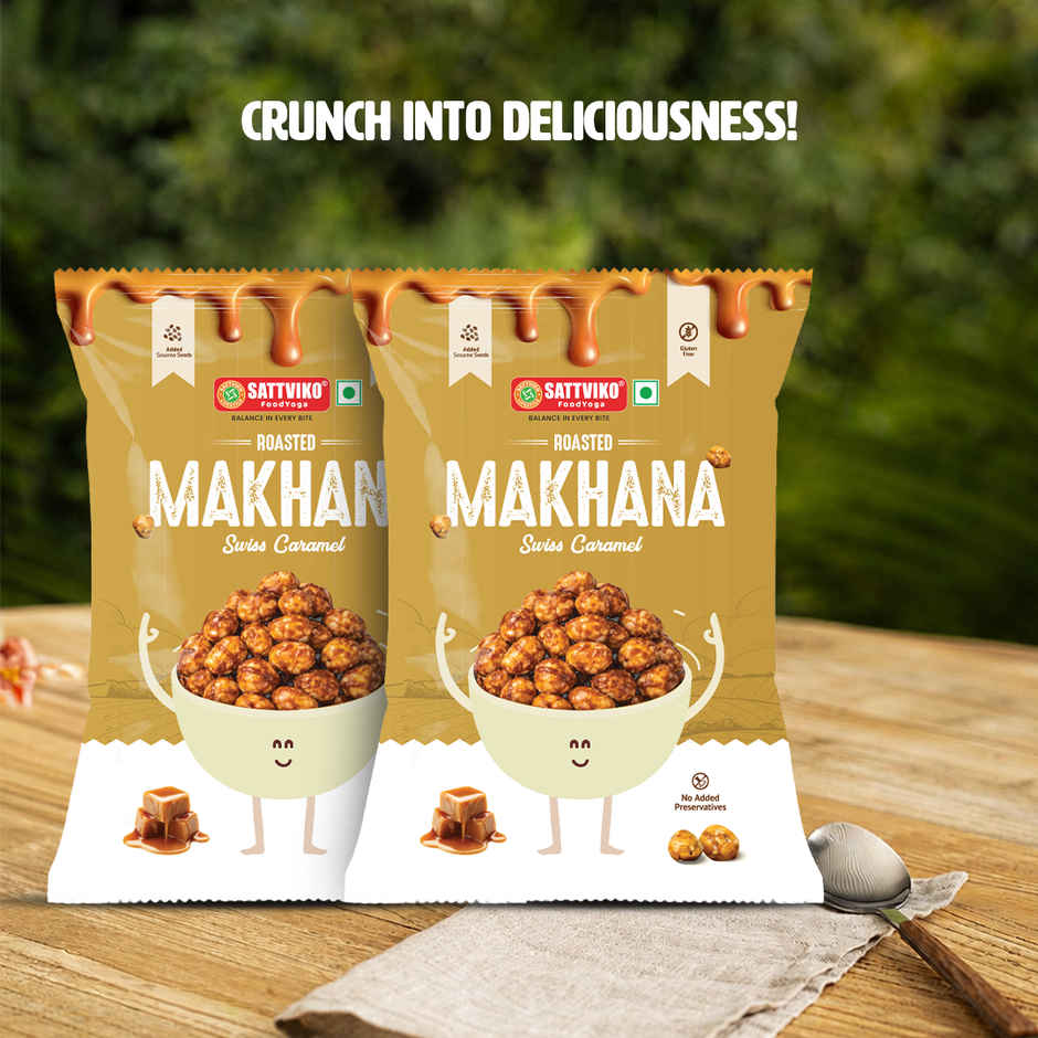 Sattviko Swiss Caramel Roasted Makhana