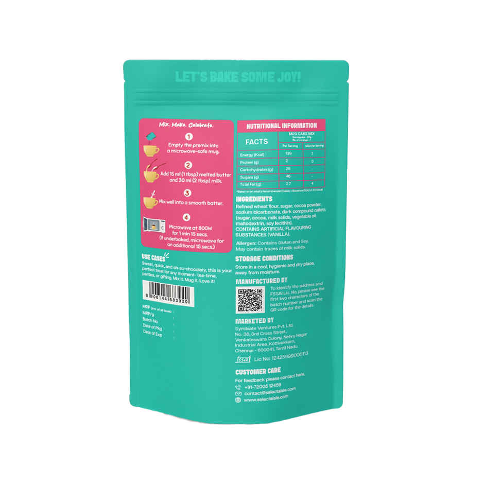 The Select Aisle Mug Cake Mix | Double Chocolate