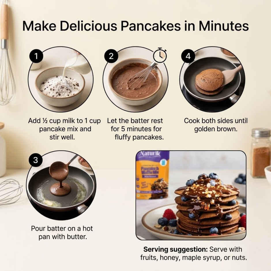 The Naturik Co High Protein Millet Pancake | Hazelnut