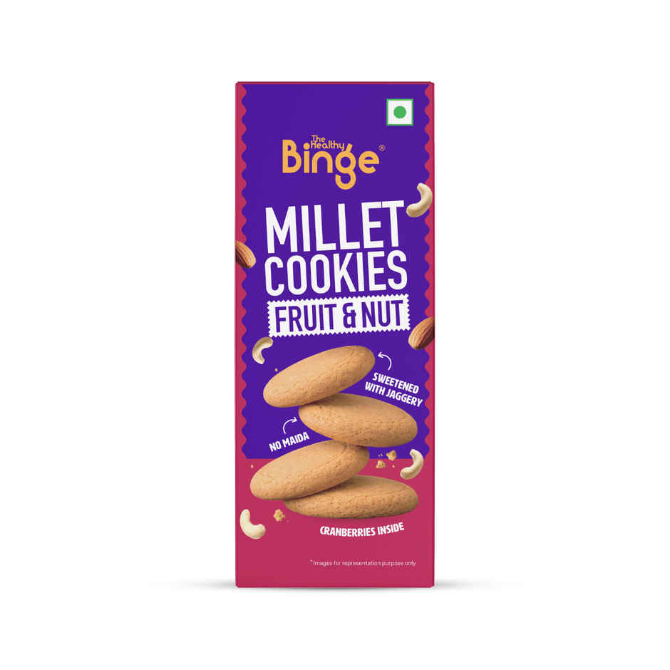 The Healthy Binge Millet Cookies Fruit n Nut