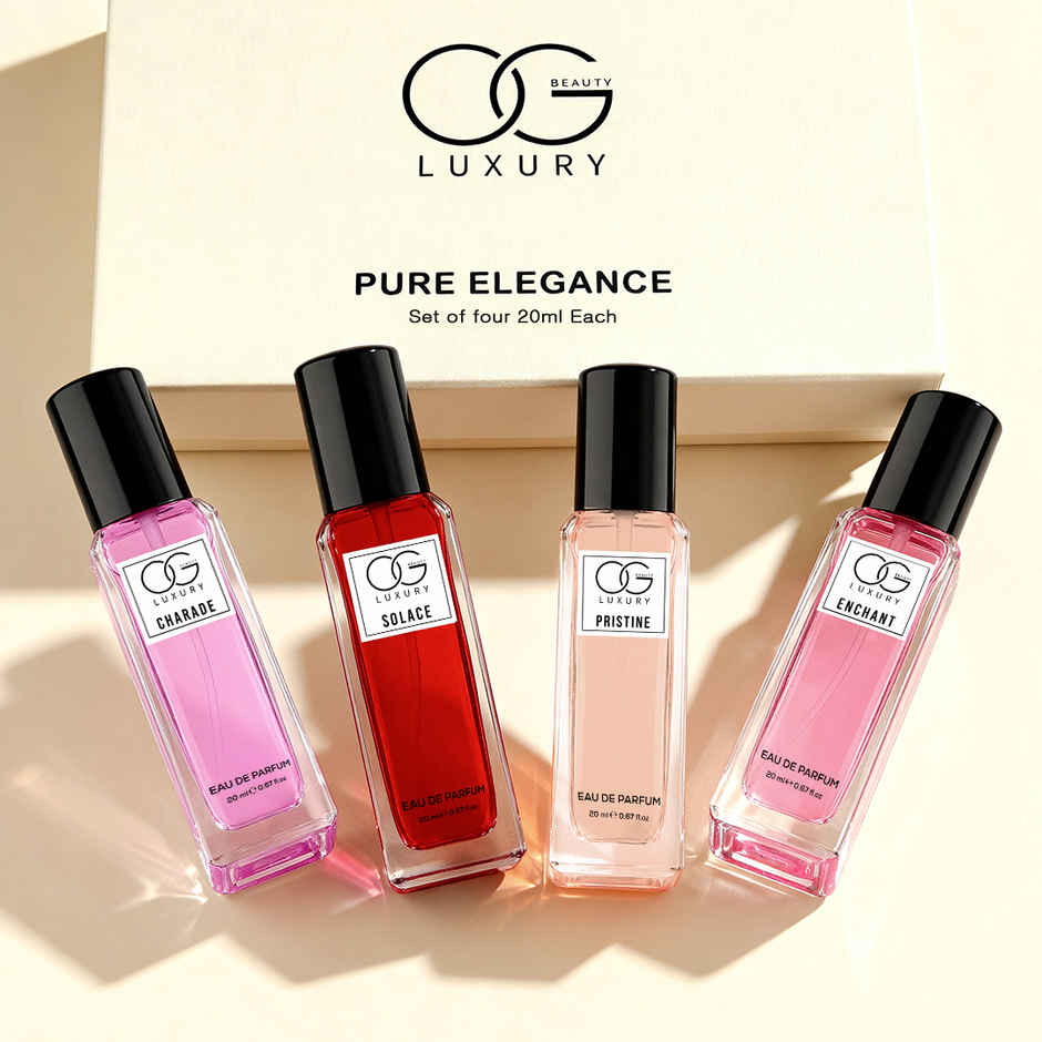 OG Beauty Luxury Pure Elegance Eau De Parfum | Pack of 4 for Women