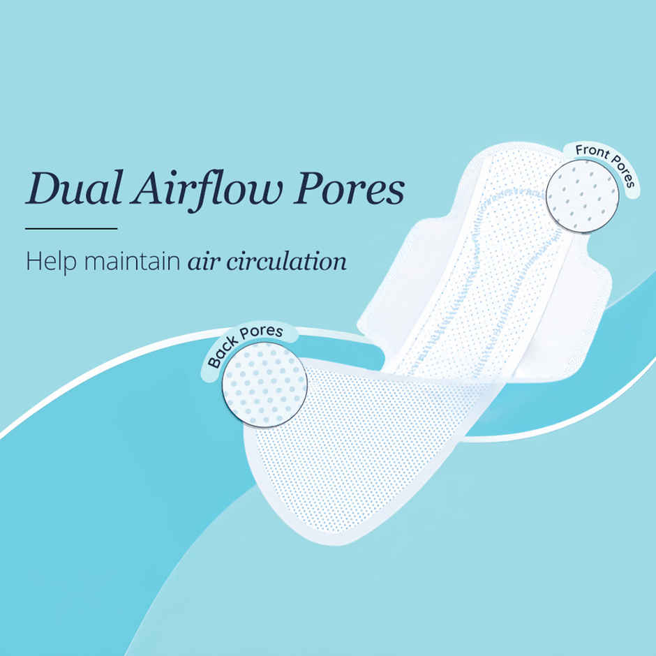 Carmesi Air Feel Sanitary Pads | L | Dual Airflow Pores | Airy, Sweat Free & Rash Free