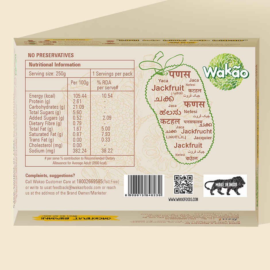 Wakao Jackfruit Biryani | Flavorful & Aromatic | Ready to Eat Meal | No Preservatives