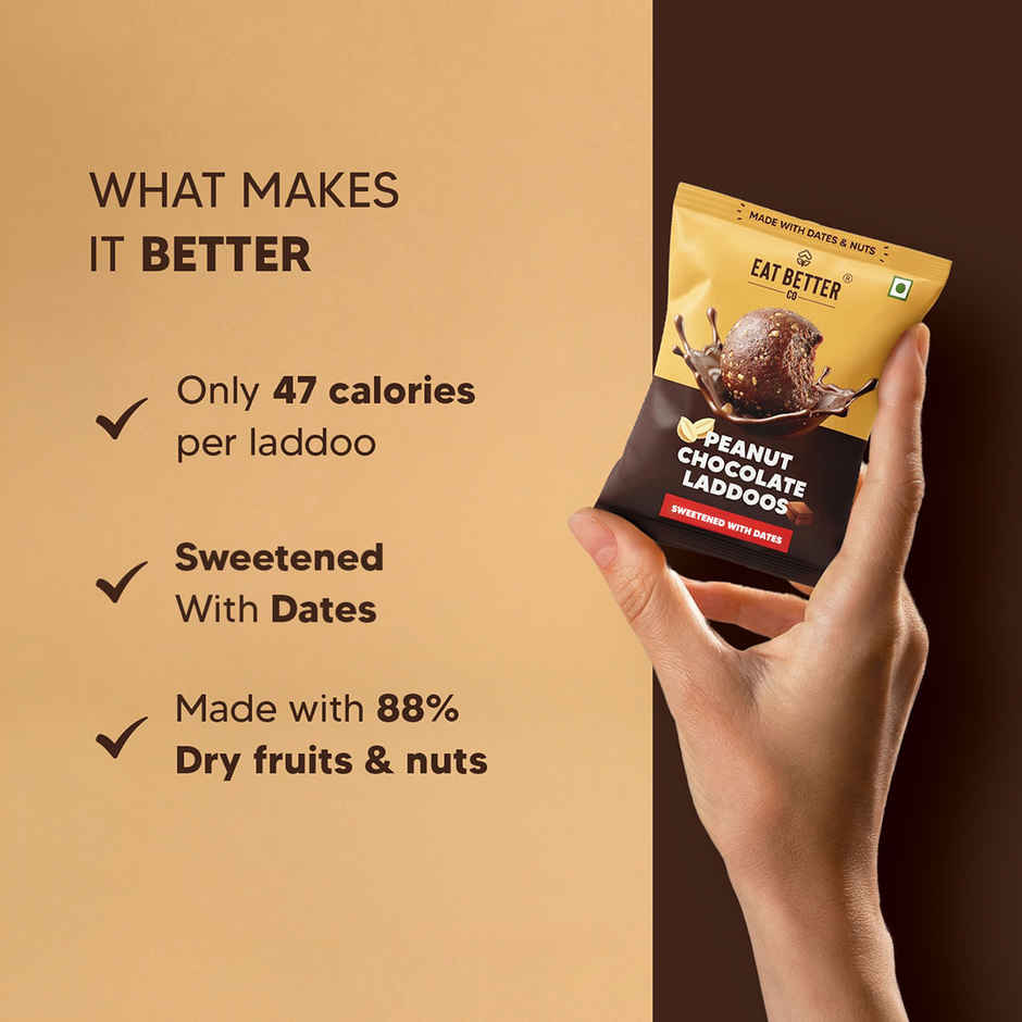 Eat Better Co Peanut Chocolate Sugar-Free Laddu
