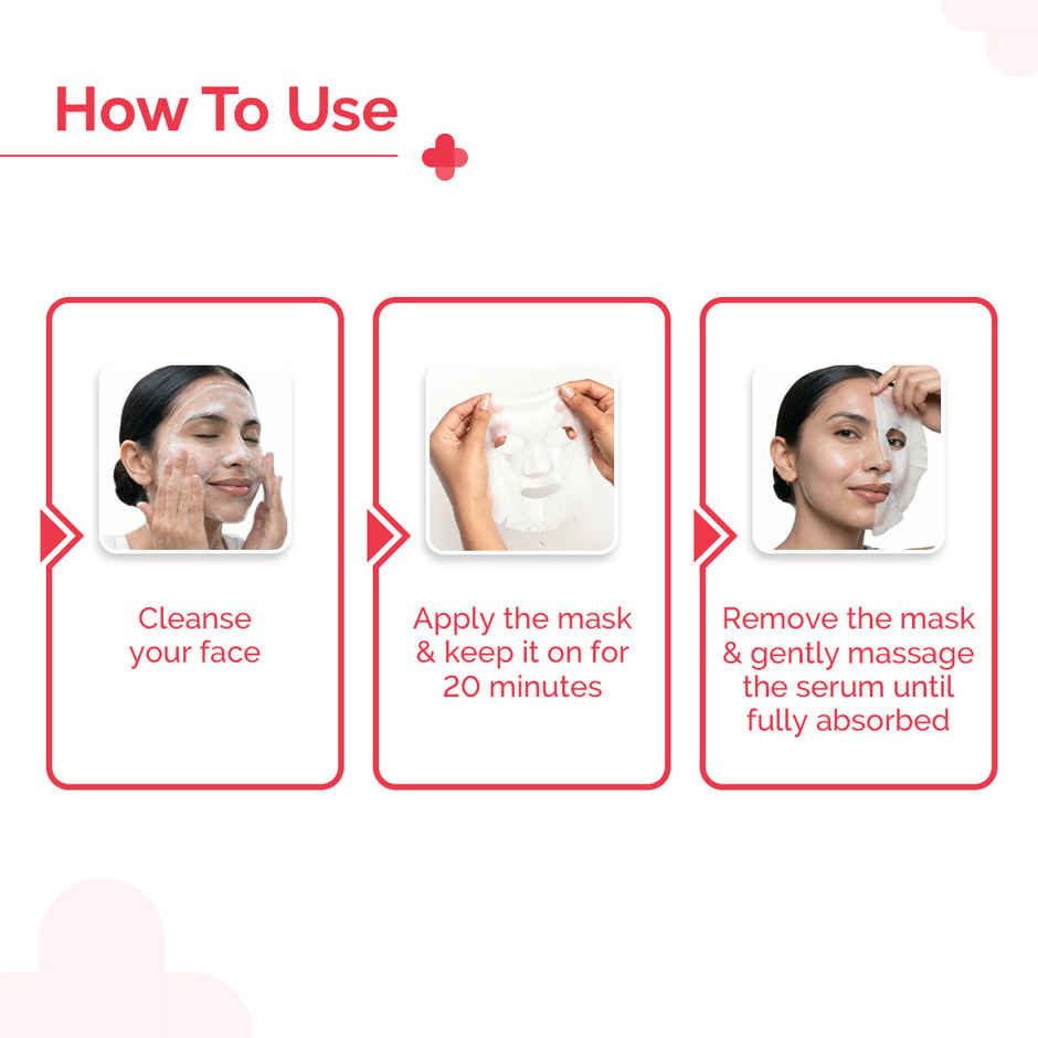 The Derma Co. Collagen + Peptides Hydrating Sheet Mask for Firm & Plump Skin