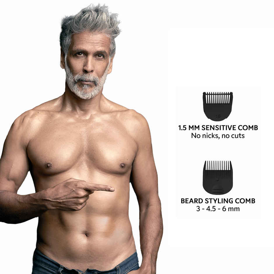 Zlade Ballistic Lite Plus Full-Body Trimmer For Men | Beard, Body & Balls