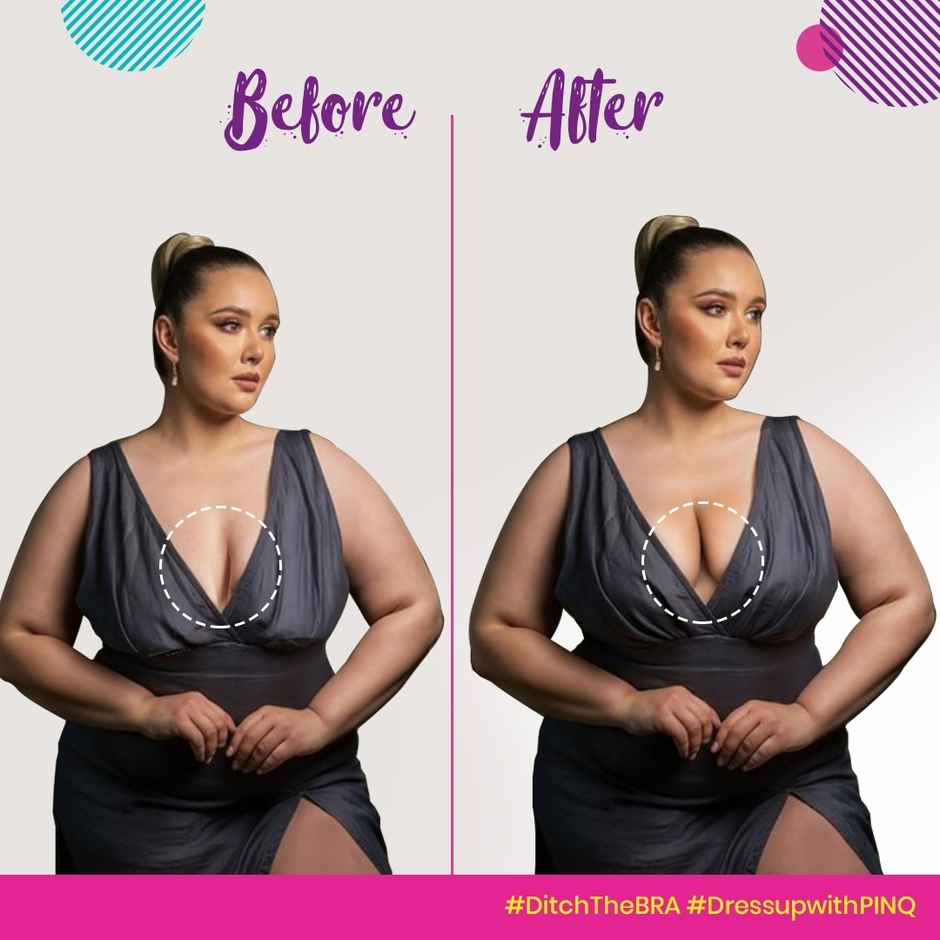 PINQ POLKA Breast X Nipple Pasties - Nude | Xtra Large