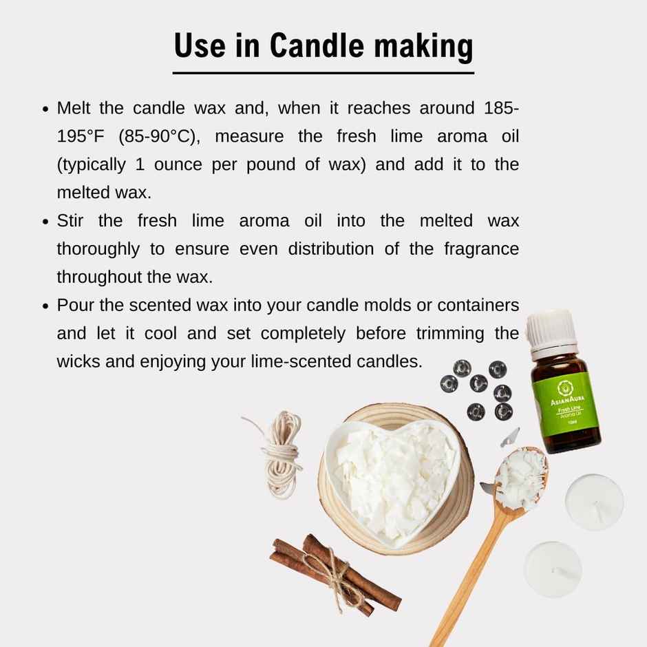 Asian Aura Diffuser Aroma Oils For Home Fragrance 10 ml Fresh Lime